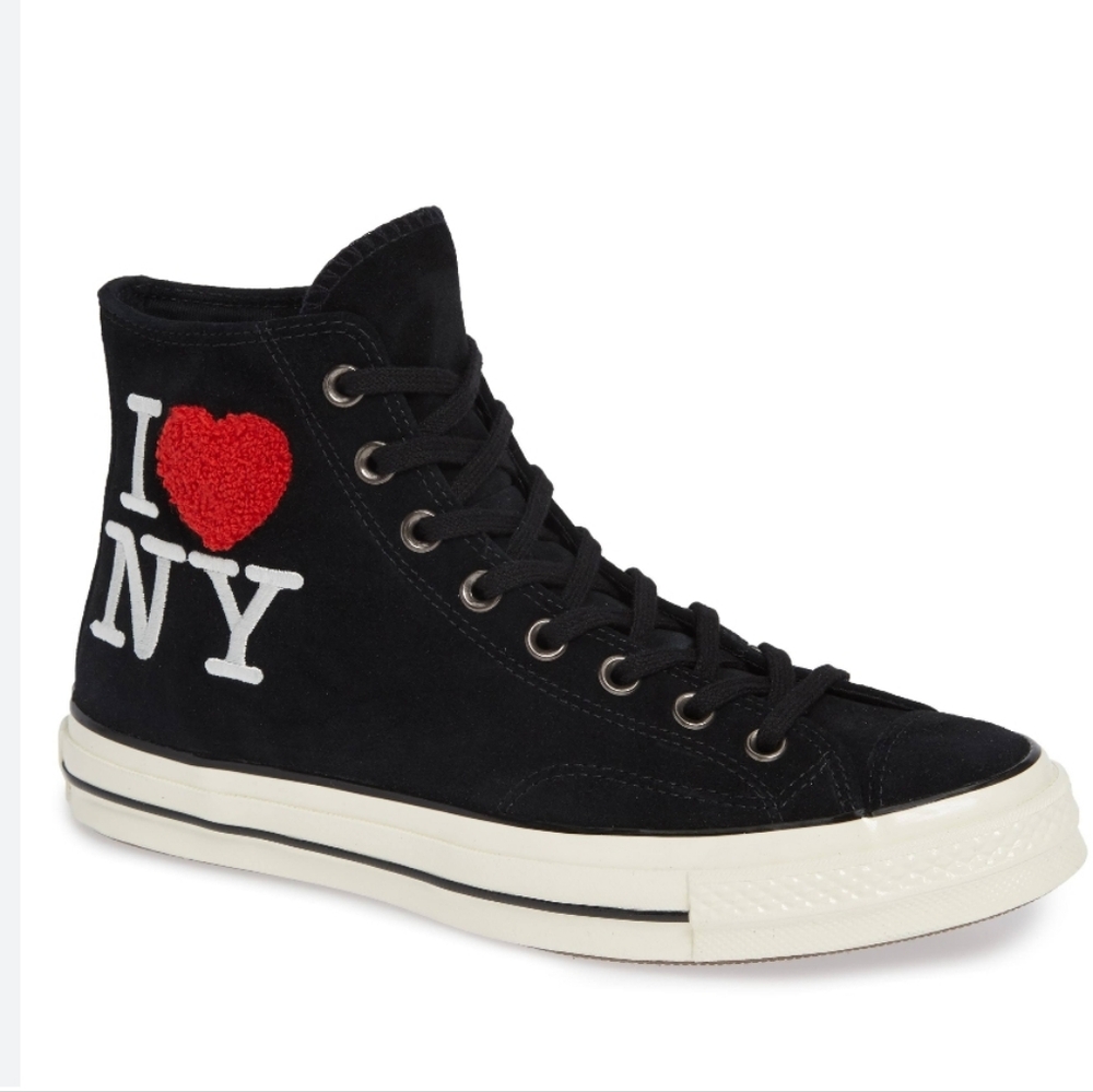 Converse Chuck Taylor All Star 70 High 'I Love NY' HI Sneakers in Black